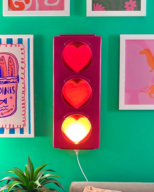 Sweetheart Stoplight Lamp